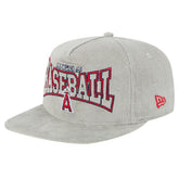 New Era Los Angeles Angels Gray Corduroy Golfer Snapback Hat Hats - MLB