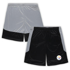 Pittsburgh Steelers Big & Tall Team Logo Shorts Black | Fanatics