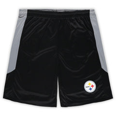 Pittsburgh Steelers Big & Tall Team Logo Shorts Black | Fanatics