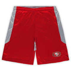 San Francisco 49ers Big & Tall Team Logo Shorts Scarlet | Fanatics
