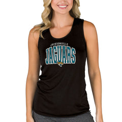 Jacksonville Jaguars Concepts Sport Women's Marathon Racer Back Tank Top Black | NFL