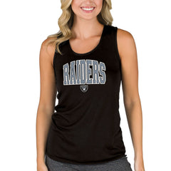 Las Vegas Raiders Concepts Sport Women's Marathon Racer Back Tank Top Black | NFL
