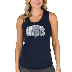 Dallas Cowboys Concepts Sport Women's Marathon Racer Back Tank Top Navy | NFL