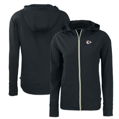 Kansas City Chiefs Cutter & Buck Women's Primary Mark Daybreak Eco Recycled Full-Zip Hoodie Black | NFL