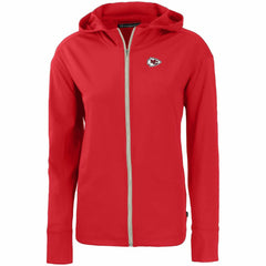 Kansas City Chiefs Cutter & Buck Women's Primary Mark Daybreak Eco Recycled Full-Zip Hoodie Red | NFL