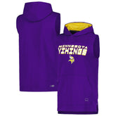 Minnesota Vikings MSX by Michael Strahan Captain Sleeveless Hoodie T-Shirt Purple | NFL