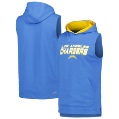 Los Angeles Chargers MSX by Michael Strahan Captain Sleeveless Hoodie T-Shirt Powder Blue | NFL