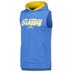 Los Angeles Chargers MSX by Michael Strahan Captain Sleeveless Hoodie T-Shirt Powder Blue | NFL