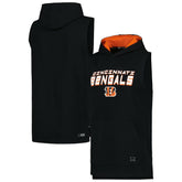 Cincinnati Bengals MSX by Michael Strahan Captain Sleeveless Hoodie T-Shirt Black | NFL