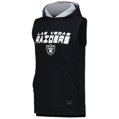 Las Vegas Raiders MSX by Michael Strahan Captain Sleeveless Hoodie T-Shirt Black | NFL