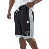 Las Vegas Raiders Starter Fan Favorite Fashion Shorts Black/Silver | NFL