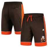 Cleveland Browns Starter Vintage Fan Favorite Shorts Brown/Orange | NFL