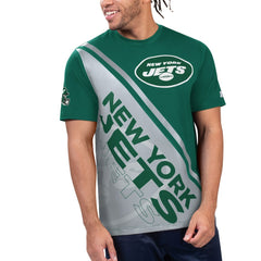 New York Jets Starter Finish Line Extreme Graphic T-Shirt Green/White | NFL