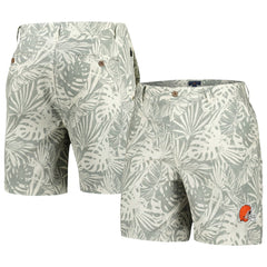 Cleveland Browns Margaritaville Sandwashed Monstera Print Amphib Shorts Gray | NFL