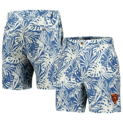 Chicago Bears Margaritaville Sandwashed Monstera Print Amphib Shorts Navy | NFL