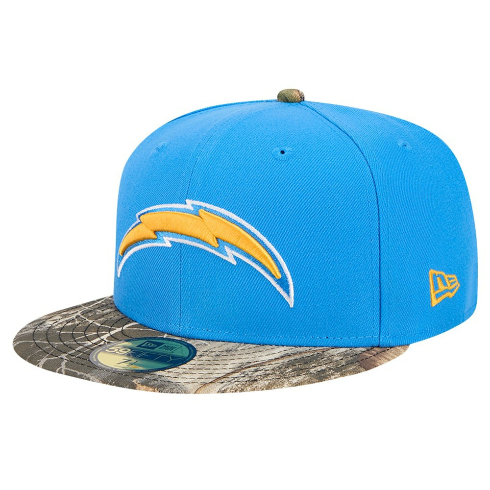 New Era Los Angeles Chargers Powder Blue Active Two-Tone Camo 59FIFTY Fitted Hat | NFL