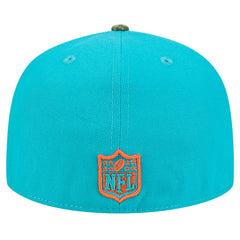 New Era Miami Dolphins Aqua Active Two-Tone Camo 59FIFTY Fitted Hat | NFL