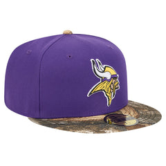 New Era Minnesota Vikings Purple Active Two-Tone Camo 59FIFTY Fitted Hat | NFL