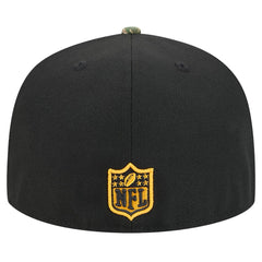 New Era Pittsburgh Steelers Black Active Two-Tone Camo 59FIFTY Fitted Hat | NFL