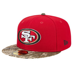 New Era San Francisco 49ers Scarlet Active Two-Tone Camo 59FIFTY Fitted Hat | NFL