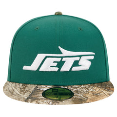 New Era New York Jets Green Active Two-Tone Camo 59FIFTY Fitted Hat | NFL