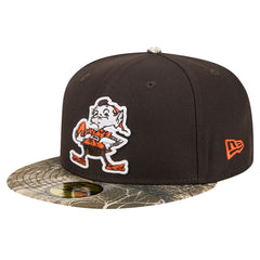 New Era Cleveland Browns Brown Active Two-Tone Camo 59FIFTY Fitted Hat | NFL