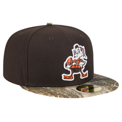 New Era Cleveland Browns Brown Active Two-Tone Camo 59FIFTY Fitted Hat | NFL