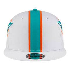 Miami Dolphins New Era Helmet 9FIFTY Snapback Hat White | NFL