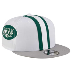 New York Jets New Era Throwback Helmet 9FIFTY Snapback Hat White | NFL