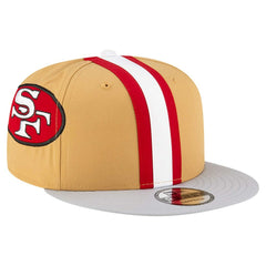 San Francisco 49ers New Era Throwback Helmet 9FIFTY Snapback Hat Gold | NFL