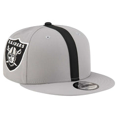 Las Vegas Raiders New Era Helmet 9FIFTY Snapback Hat Gray | NFL