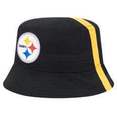 Pittsburgh Steelers New Era Helmet Bucket Hat Black | NFL