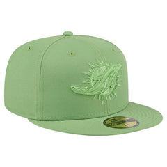 Miami Dolphins New Era Color Pack 59FIFTY Fitted Hat Green | NFL