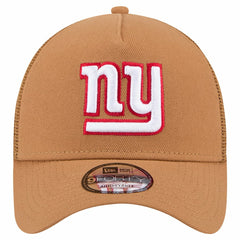 New York Giants New Era Color Pack A-Frame Trucker 9FORTY Adjustable Hat Brown | NFL