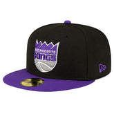 Sacramento Kings 2-Tone 59FIFTY Fitted Hat Black/Purple - NBA
