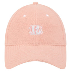 Cincinnati Bengals New Era Women's Cozy Sherpa 9FORTY Adjustable Hat Light Pink | NFL