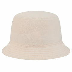 Miami Dolphins New Era Women's Cozy Sherpa Bucket Hat Cream | NFL