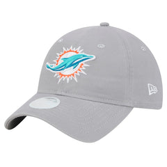 Miami Dolphins New Era Women's Main 9TWENTY Adjustable Hat Gray | NFL