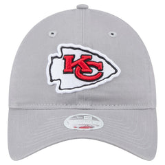 Kansas City Chiefs New Era Women's Main 9TWENTY Adjustable Hat Gray | NFL
