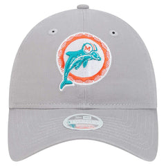 Miami Dolphins New Era Women's Throwback 9TWENTY Adjustable Hat Gray | NFL