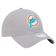 Miami Dolphins New Era Women's Throwback 9TWENTY Adjustable Hat Gray | NFL