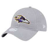 Baltimore Ravens New Era Women's Main 9TWENTY Adjustable Hat Gray | NFL