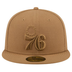 Philadelphia 76ers 59FIFTY Fitted Hat Tan - NBA