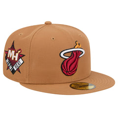 Miami Heat Color Pack 59FIFTY Fitted Hat Tan - NBA