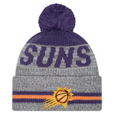 Phoenix Suns Sport Night Runner Cuffed Knit Hat with Pom Gray - NBA