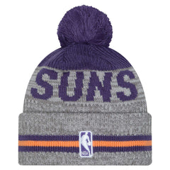 Phoenix Suns Sport Night Runner Cuffed Knit Hat with Pom Gray - NBA