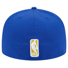 Golden State Warriors Sport Night Script Sided 59FIFTY Fitted Hat Royal - NBA