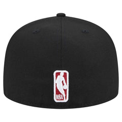 Miami Heat Sport Night Script Sided 59FIFTY Fitted Hat Black - NBA