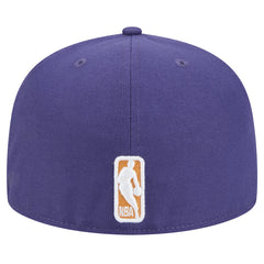Phoenix Suns Sport Night Script Sided 59FIFTY Fitted Hat Purple - NBA