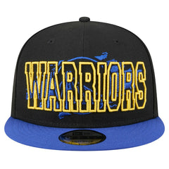 Golden State Warriors Sport Night Splatter 2-Tone 9FIFTY Snapback Hat Black/Royal - NBA